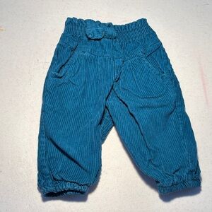 Kids Teal Corduroy Joggers